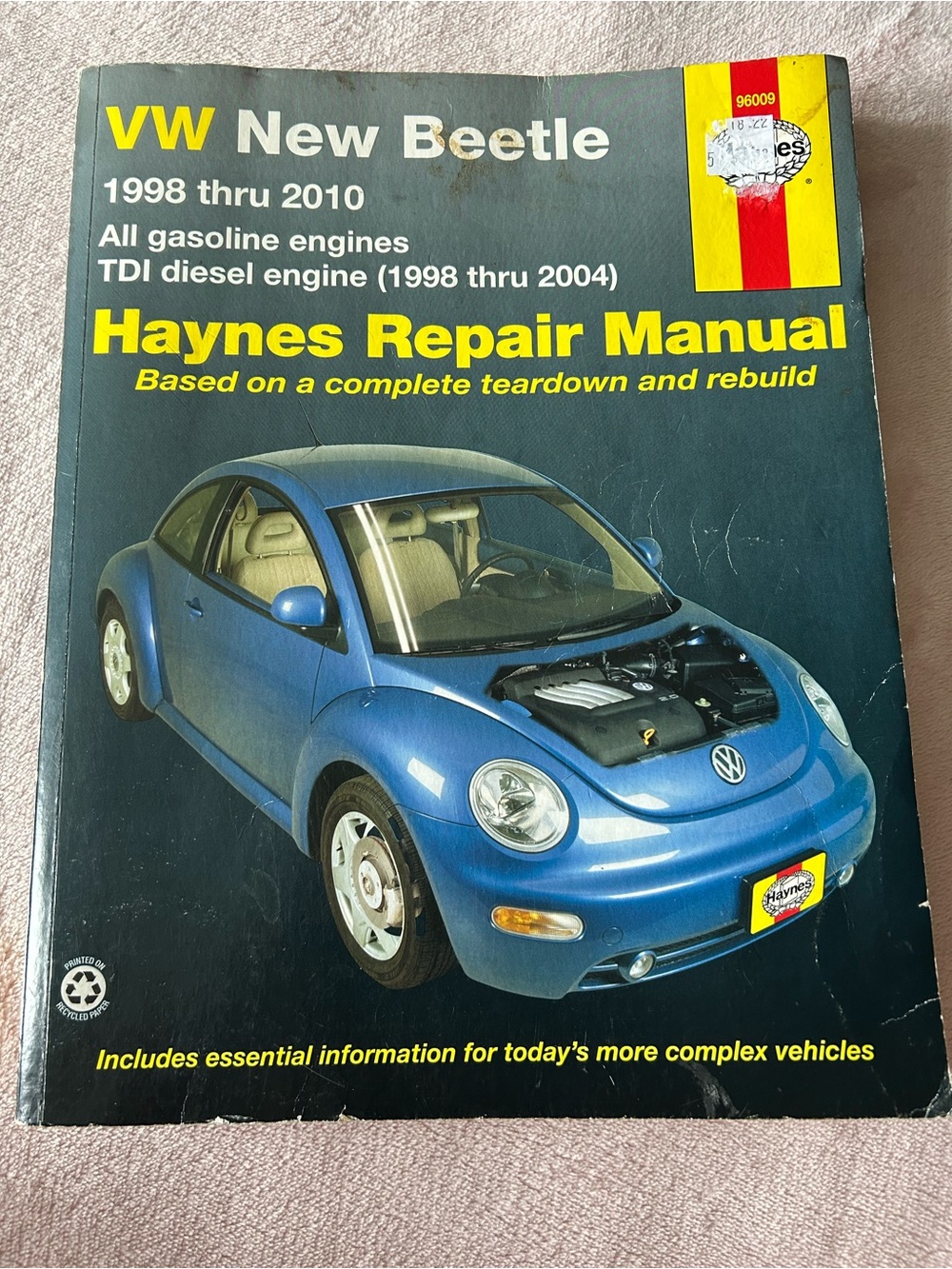 Haynes VW New Beetle 1998-2010 all gasoline engines TDI diesel engine 1998-2004